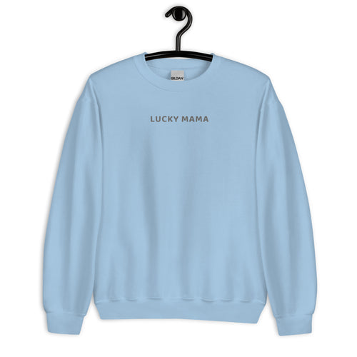 Lucky Mama Sweatshirt Gray Print (2024 Collection)