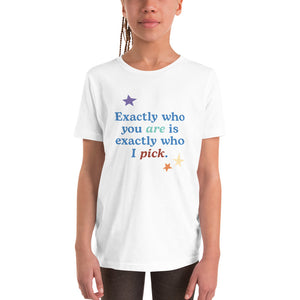 "Exactly Who You Are" Youth Tee | White
