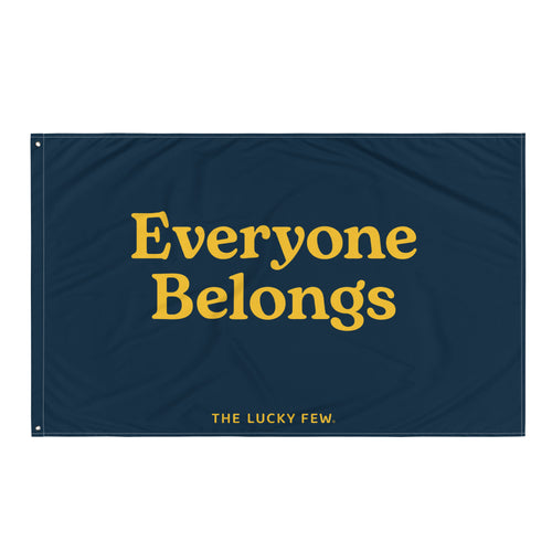 Everyone Belongs Flag (Yellow & Blue Print)