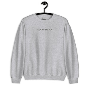 Lucky Mama Sweatshirt Gray Print (2024 Collection)