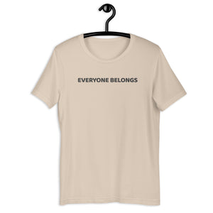 Everyone Belongs Adult Tee Gold Print (2024)