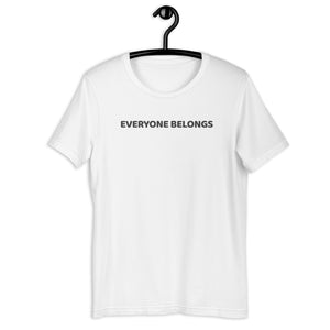Everyone Belongs Adult Tee Gold Print (2024)