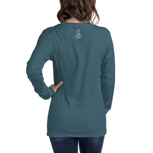 Three Arrows Christmas Tree, Adult Long Sleeve Tee | Dark Colors