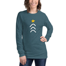 Load image into Gallery viewer, Three Arrows Christmas Tree, Adult Long Sleeve Tee | Dark Colors