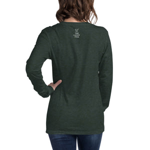 Three Arrows Christmas Tree, Adult Long Sleeve Tee | Dark Colors