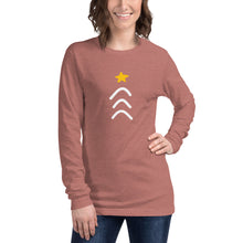 Load image into Gallery viewer, Three Arrows Christmas Tree, Adult Long Sleeve Tee | Dark Colors