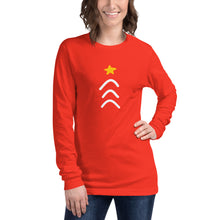 Load image into Gallery viewer, Three Arrows Christmas Tree, Adult Long Sleeve Tee | Dark Colors