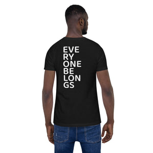 Everyone Belongs (Stacked), Adult Tee | Dark Colors