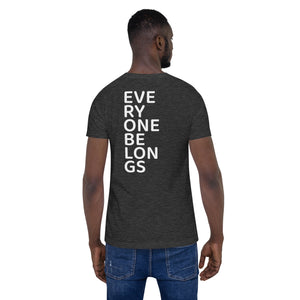 Everyone Belongs (Stacked), Adult Tee | Dark Colors