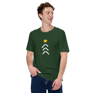 Three Arrows Christmas Tree, Adult Tee | Dark Colors