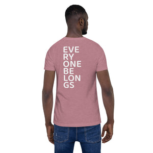 Everyone Belongs (Stacked), Adult Tee | Dark Colors