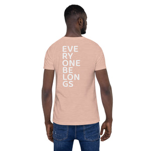 Everyone Belongs (Stacked), Adult Tee | Dark Colors