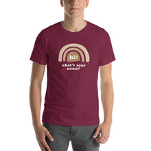 Load image into Gallery viewer, &quot;Hi! What&#39;s Your Name?&quot; Adult Tee (Yellow Design) | Colors