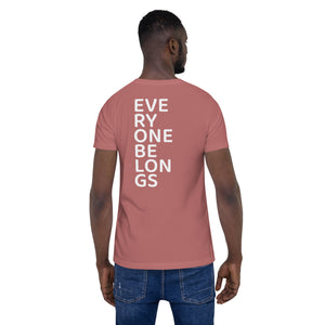 Everyone Belongs (Stacked), Adult Tee | Dark Colors