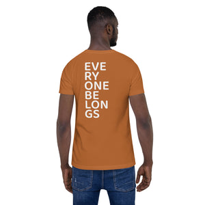 Everyone Belongs (Stacked), Adult Tee | Dark Colors