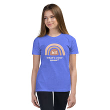 Load image into Gallery viewer, &quot;Hi! What&#39;s Your Name?&quot; Youth Tee (Pink Design) | Colors