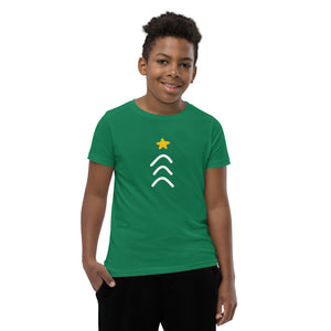 Three Arrows Christmas Tree, Youth Tee | Dark Colors